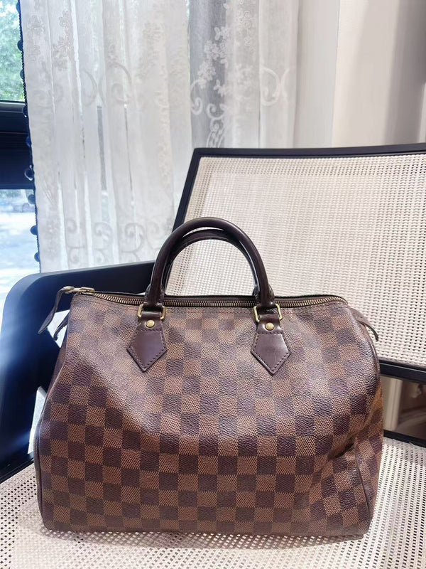 Pre-owned Louis Vuitton Speedy Handbag Damier 30