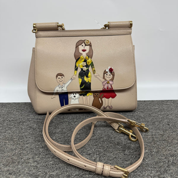 Pre-owned Dolce&Gabbana Scilly Beige Limited Handbag