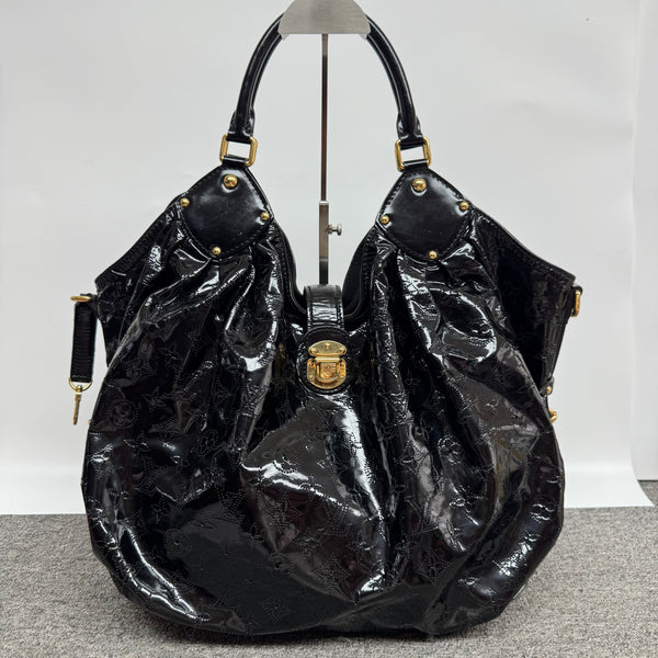 Pre-owned Louis Vuitton Black Patent Perforated Monogram