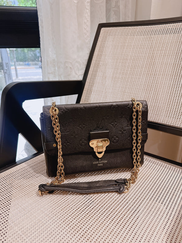 Pre-owned Louis Vuitton Vavin Handbag Monogram Empreinte Leather PM