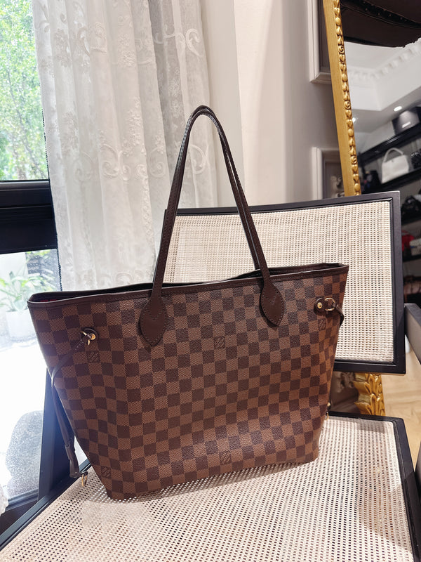 Pre-owned Louis Vuitton Neverfull Tote Damier MM