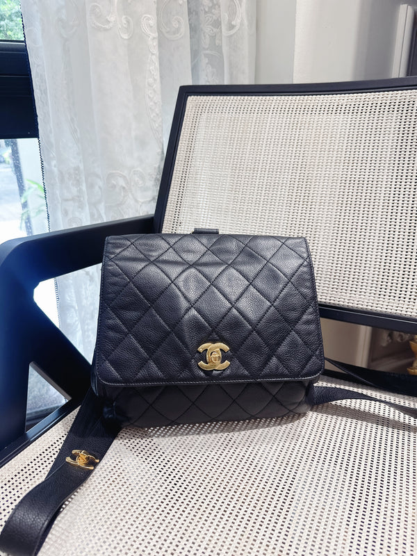 Pre-owned Chanel Classic Flap Vintage Backpack
