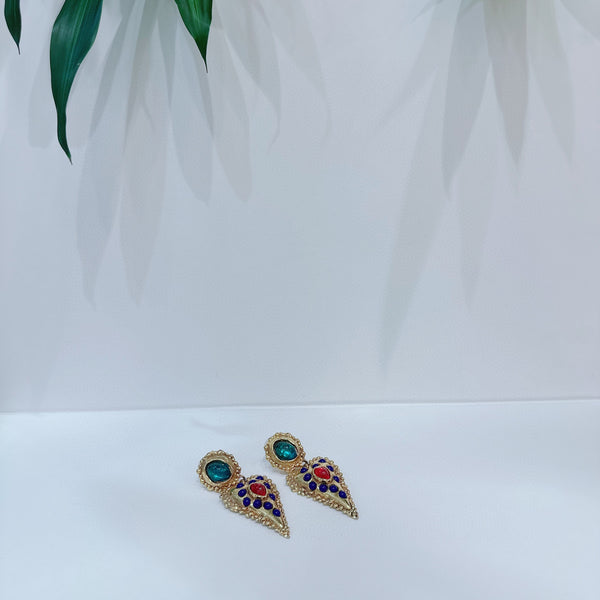 Pre-owned Chanel Enamel Vintage Earrings