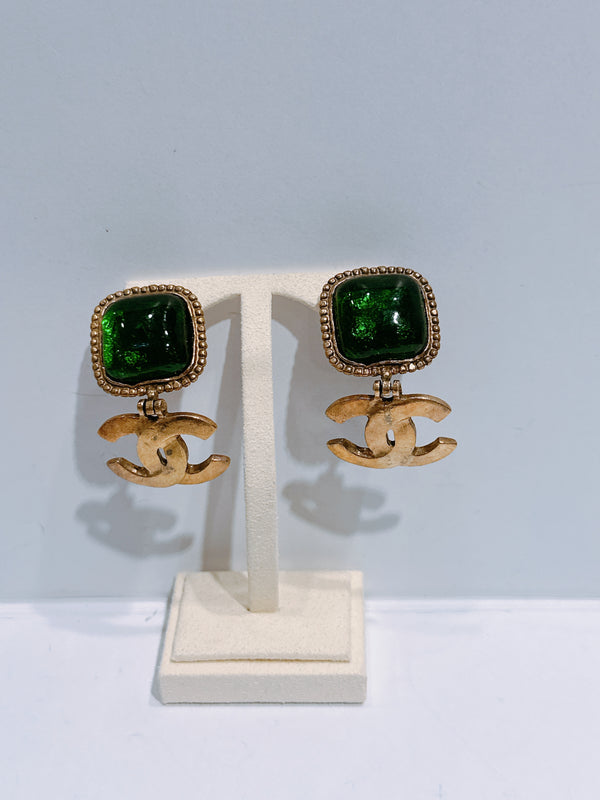 Pre-owned Chanel Vintage CC Earrings