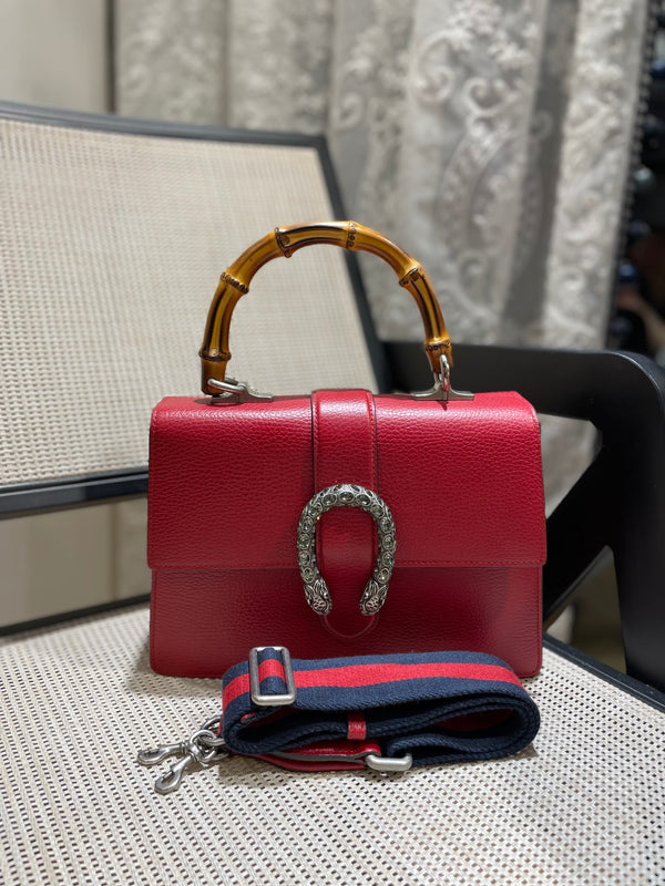 Pre-owned Gucci Dionysus Bamboo Top Handle Crossbody
