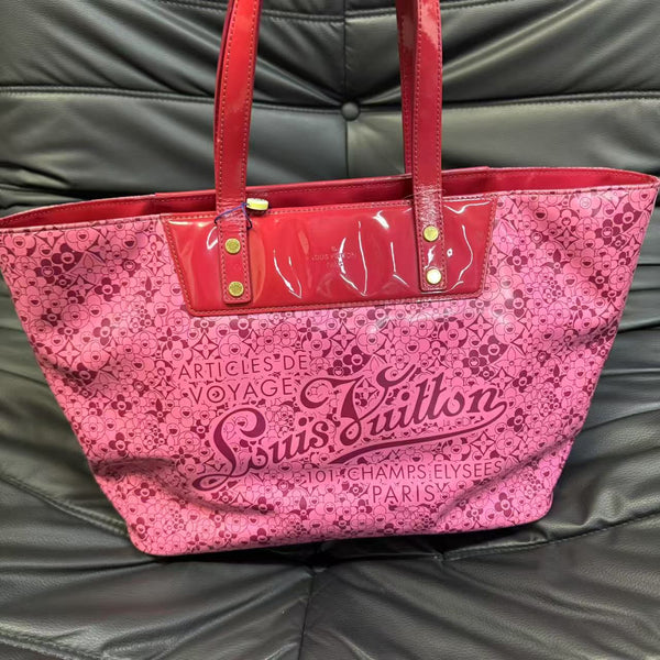 Pre-owned Louis Vuitton Pink Calfskin Tote Limited