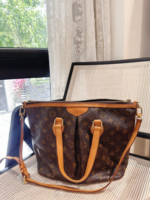 Pre-owned Louis Vuitton Palermo Handbag Monogram Canvas PM