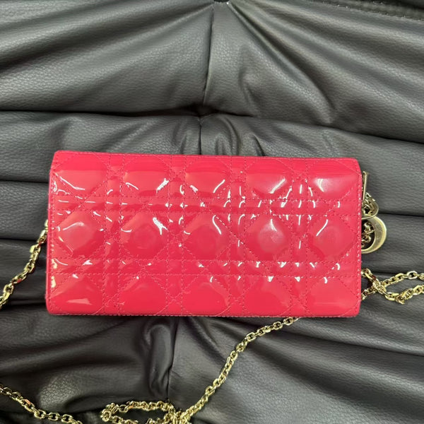 Pre-owned Christian Dior WOC Patent Leather Crossbody