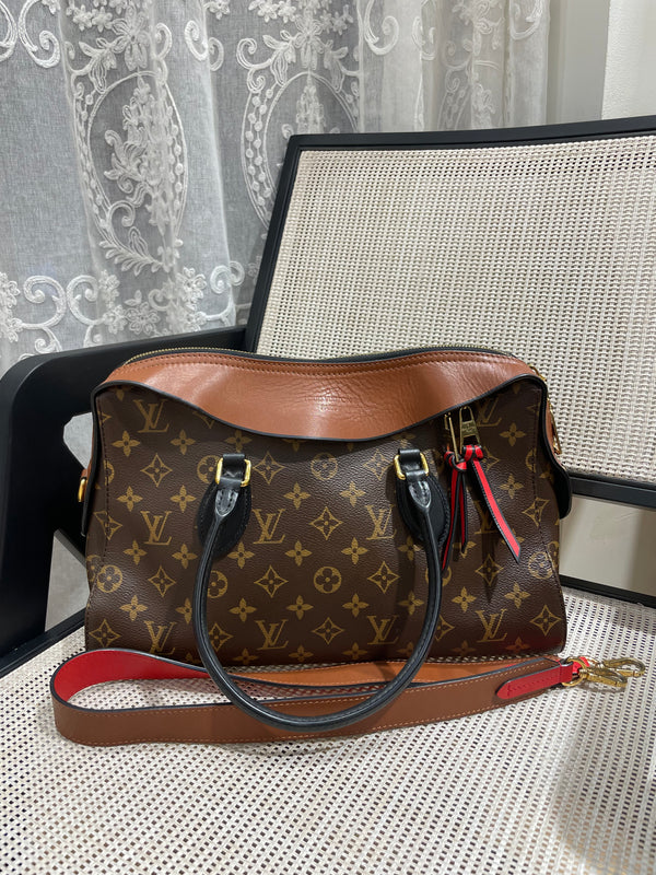 Pre-owned Louis Vuitton Tuileries Handbag Monogram Canvas with Leather