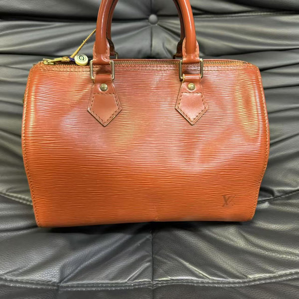 Pre-owned Louis Vuitton Speedy30 Brown EPI Handbag