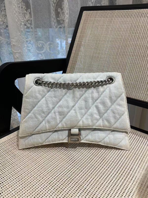 Pre-owned Balenciage Hourglass Aged Calfskin Crossbody