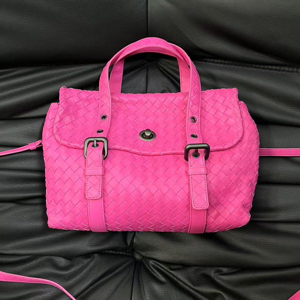 Pre-owned Bottega Venata Hot Pink Handbag/Crossbody