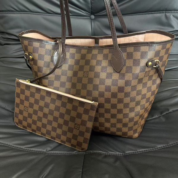 Pre-owned Louis Vuitton Neverfull Demiar Ebneb MM