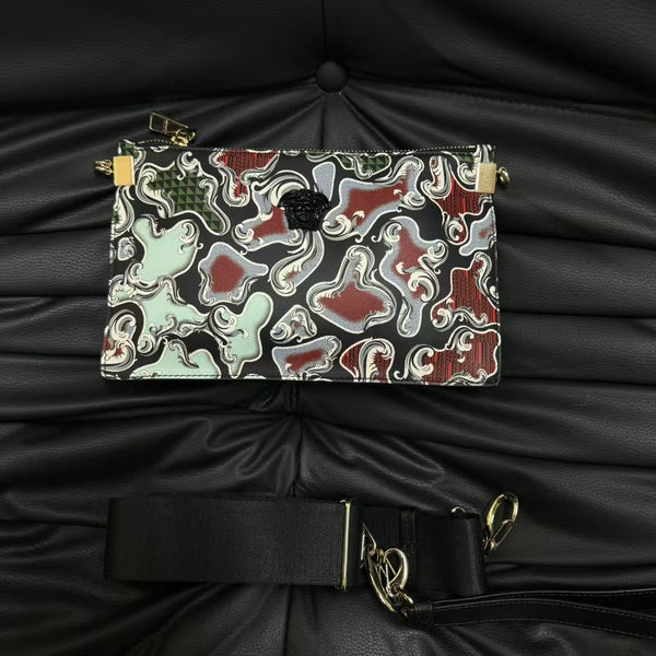 Pre-owned Versace All Leather Crossbody